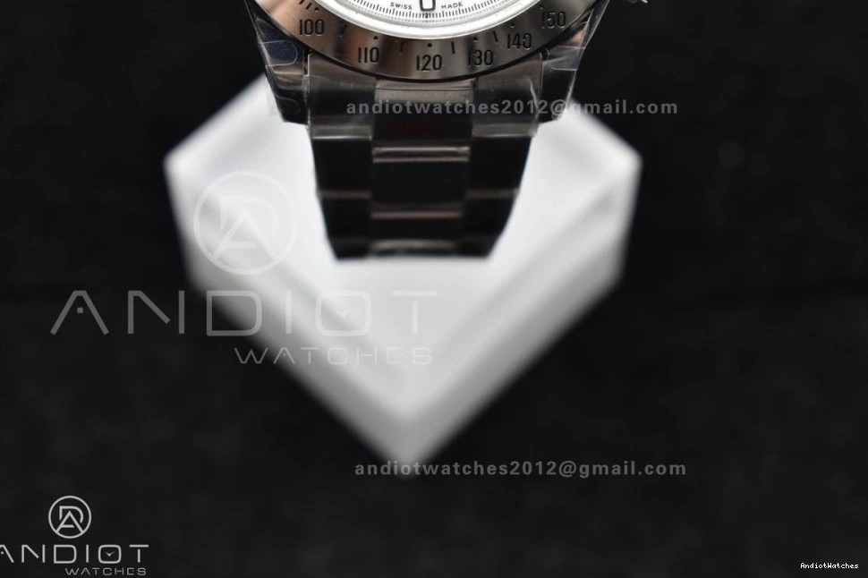 Best SA4130 on Edition SS Daytona WeatherProof 1:1 116520 Bracelet Dial V 771 White QF 0717